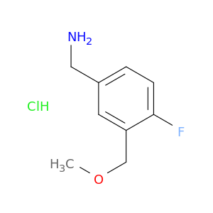 [4-fluoro-3-(methoxymethyl)phenyl]methanamine hydrochloride