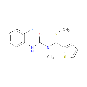Urea, N'-(2-fluorophenyl)-N-methyl-N-[(methylthio)-2-thienylmethyl]-