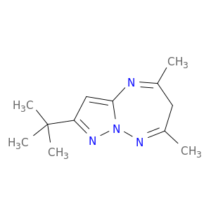 6H-Pyrazolo[1,5-b][1,2,4]triazepine, 2-(1,1-dimethylethyl)-5,7-dimethyl-