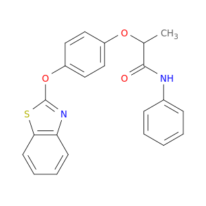 Propanamide, 2-[4-(2-benzothiazolyloxy)phenoxy]-N-phenyl-