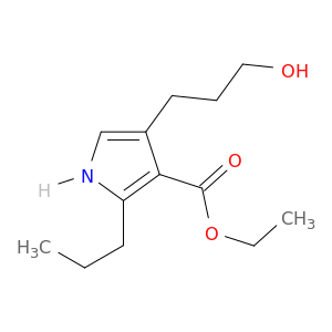 1H-Pyrrole-3-carboxylic acid, 4-(3-hydroxypropyl)-2-propyl-, ethyl ester