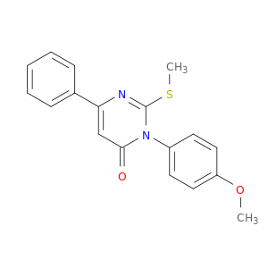 4(3H)-Pyrimidinone, 3-(4-methoxyphenyl)-2-(methylthio)-6-phenyl-
