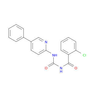 Benzamide, 2-chloro-N-[[(5-phenyl-2-pyridinyl)amino]carbonyl]-