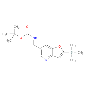 tert-Butyl ((2-(trimethylsilyl)furo[3,2-b]pyridin-6-yl)methyl)carbamate