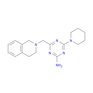 1,3,5-Triazin-2-amine,4-[(3,4-dihydro-2(1H)-isoquinolinyl)methyl]-6-(1-piperidinyl)-