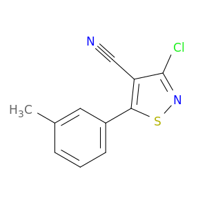 4-Isothiazolecarbonitrile, 3-chloro-5-(3-methylphenyl)-