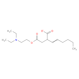 Butanedioic acid, 2-hexenyl-, 4-[2-(diethylamino)ethyl] ester