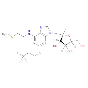 (2R,3S,4R,5R)-2-(羟甲基)-5-(6-((2-(甲硫基)乙基)氨基)-2-((3,3,3-三氟丙基)硫代)-9H-嘌呤-9-基)四氢呋喃-3,4-二醇