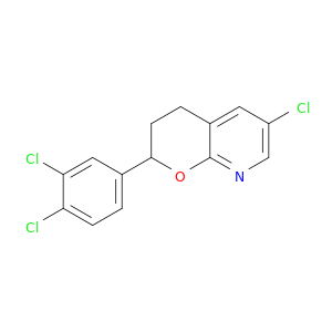2H-Pyrano[2,3-b]pyridine,6-chloro-2-(3,4-dichlorophenyl)-3,4-dihydro-