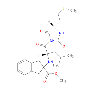 L-Leucinamide,N-formyl-L-methionyl-N-[2,3-dihydro-2-(methoxycarbonyl)-1H-inden-2-yl]- (9CI)