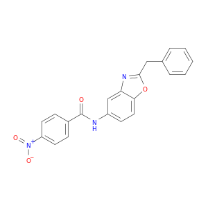 Benzamide, 4-nitro-N-[2-(phenylmethyl)-5-benzoxazolyl]-