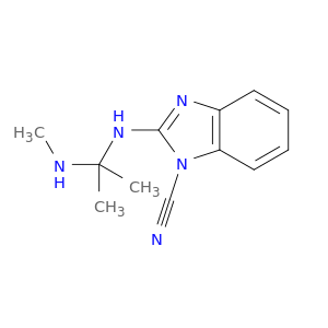 1H-Benzimidazole-1-carbonitrile,2-[[1-methyl-1-(methylamino)ethyl]amino]-