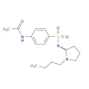 Acetamide,N-[4-[[(1-butyl-2-pyrrolidinylidene)amino]sulfonyl]phenyl]-