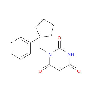 2,4,6(1H,3H,5H)-Pyrimidinetrione, 1-[(1-phenylcyclopentyl)methyl]-