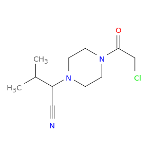 2-[4-(2-Chloroacetyl)piperazin-1-yl]-3-methylbutanenitrile