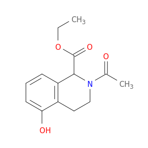 ethyl 2-acetyl-5-hydroxy-1,2,3,4-tetrahydroisoquinoline-1-carboxylate
