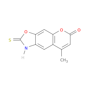 6H-Pyrano[3,2-f]benzoxazol-6-one, 1,2-dihydro-8-methyl-2-thioxo-