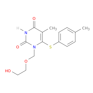 2,4(1H,3H)-Pyrimidinedione,1-[(2-hydroxyethoxy)methyl]-5-methyl-6-[(4-methylphenyl)thio]-