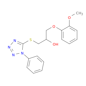 1-(2-METHOXYPHENOXY)-3-((1-PHENYL-1H-TETRAZOL-5-YL)THIO)-2-PROPANOL