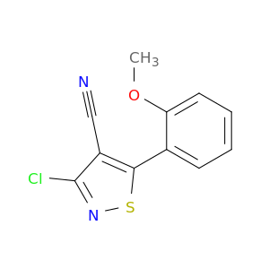 4-Isothiazolecarbonitrile, 3-chloro-5-(2-methoxyphenyl)-