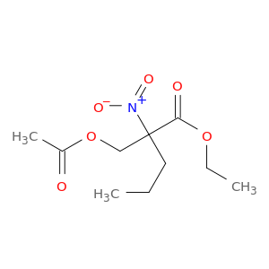 Pentanoic acid, 2-[(acetyloxy)methyl]-2-nitro-, ethyl ester