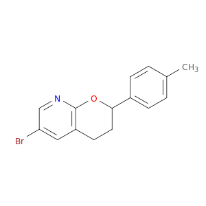 2H-Pyrano[2,3-b]pyridine,6-bromo-3,4-dihydro-2-(4-methylphenyl)-