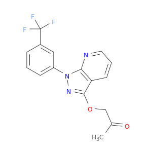 1-({1-[3-(trifluoromethyl)phenyl]-1h-pyrazolo[3,4-b]pyridin-3-yl}oxy)propan-2-one
