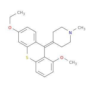 Piperidine, 4-(6-ethoxy-1-methoxy-9H-thioxanthen-9-ylidene)-1-methyl-
