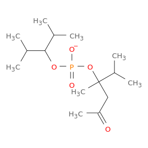 Phosphoric acid, 2-methyl-1-(1-methylethyl)propyl 1-methyl-2-oxopropyl2-methylpropyl ester