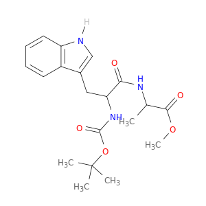 METHYL 2-[[3-(1H-INDOL-3-YL)-2-(BOC-AMINO)PROPANOYL]AMINO]PROPANOATE