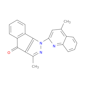 3-methyl-1-(4-methylquinolin-2-yl)indeno[1,2-c]pyrazol-4(1h)-one