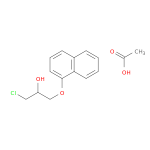 2-Propanol, 1-chloro-3-(1-naphthalenyloxy)-, acetate