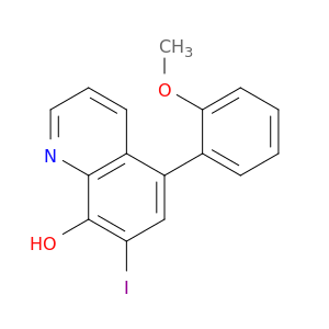 8-Quinolinol, 7-iodo-5-(2-methoxyphenyl)-