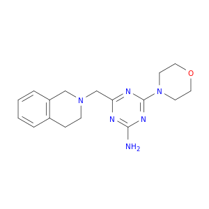 1,3,5-Triazin-2-amine,4-[(3,4-dihydro-2(1H)-isoquinolinyl)methyl]-6-(4-morpholinyl)-