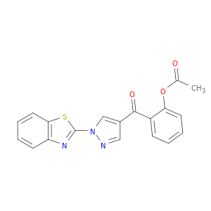 Methanone, [2-(acetyloxy)phenyl][1-(2-benzothiazolyl)-1H-pyrazol-4-yl]-