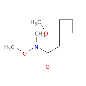 N-methoxy-2-(1-methoxycyclobutyl)-N-methylacetamide