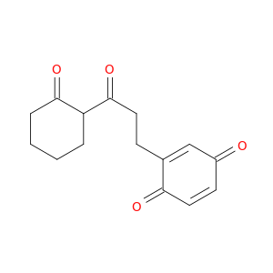 2,5-Cyclohexadiene-1,4-dione, 2-[3-oxo-3-(2-oxocyclohexyl)propyl]-