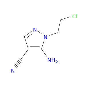 1H-Pyrazole-4-carbonitrile,5-amino-1-(2-chloroethyl)-