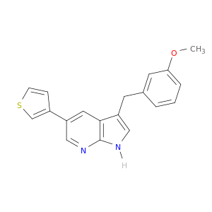 1H-Pyrrolo[2,3-b]pyridine, 3-[(3-methoxyphenyl)methyl]-5-(3-thienyl)-