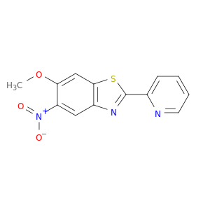 Benzothiazole, 6-methoxy-5-nitro-2-(2-pyridinyl)-