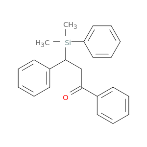 1-Propanone, 3-(dimethylphenylsilyl)-1,3-diphenyl-