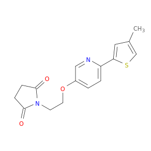 2,5-Pyrrolidinedione, 1-[2-[[6-(4-methyl-2-thienyl)-3-pyridinyl]oxy]ethyl]-