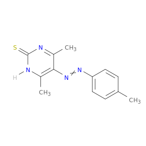2(1H)-Pyrimidinethione, 4,6-dimethyl-5-[(4-methylphenyl)azo]-