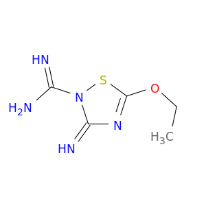 1,2,4-Thiadiazole-2(3H)-carboximidamide, 5-ethoxy-3-imino-