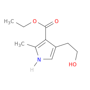 1H-Pyrrole-3-carboxylic acid, 4-(2-hydroxyethyl)-2-methyl-, ethyl ester