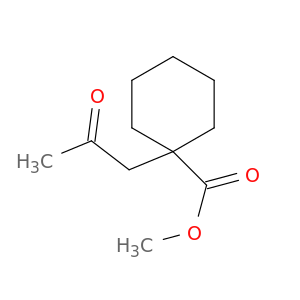 Cyclohexanecarboxylic acid, 1-(2-oxopropyl)-, methyl ester