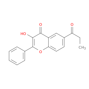 4H-1-Benzopyran-4-one, 3-hydroxy-6-(1-oxopropyl)-2-phenyl-
