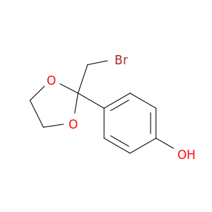 Phenol, 4-[2-(bromomethyl)-1,3-dioxolan-2-yl]-