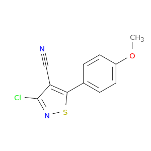 4-Isothiazolecarbonitrile, 3-chloro-5-(4-methoxyphenyl)-