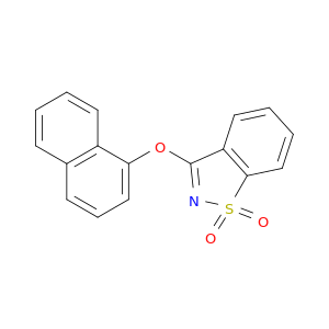 1,2-Benzisothiazole, 3-(1-naphthalenyloxy)-, 1,1-dioxide